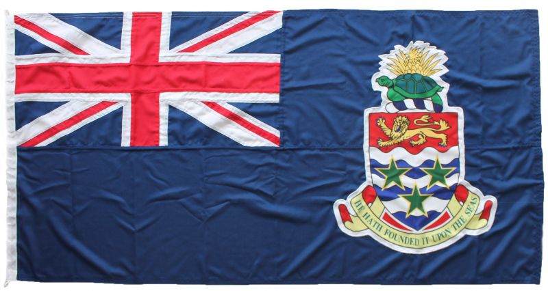 1.5yd 54x27.5in 137x68 cm Cayman Islands blue ensign (woven MoD fabric)